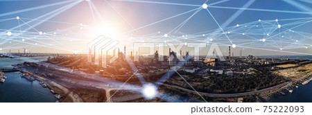 Industry and network smart factory Industry and network smart factory 75222093