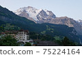 Swiss summer mountain landscape 75224164
