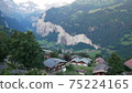 Swiss summer mountain landscape 75224165