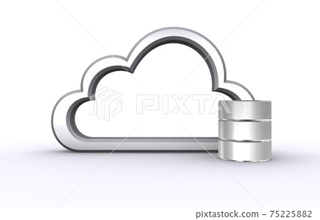 雲圖標和服務器 75225882