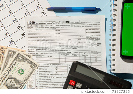 U.S. Individual income tax 1040 return. 75227235