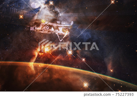 Awesome of endless cosmos. Elements of this image furnished by NASA Awesome of endless cosmos. Elements of this image furnished by NASA 75227393