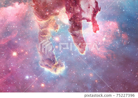 Outer space art. Starfield. Elements of this image furnished by NASA. Outer space art. Starfield. Elements of this image furnished by NASA. 75227396