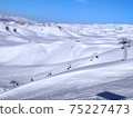 Chairlift line at the ski resort 75227473