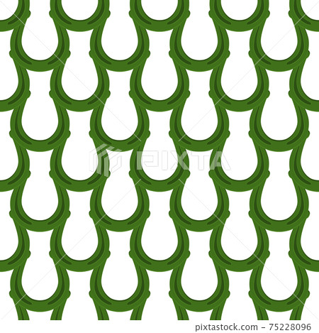 Illustration on theme Irish holiday St Patrick day, seamless horseshoes 75228096