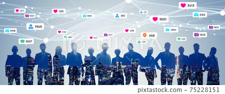 Social network Social media SNS Social network Social media SNS 75228151