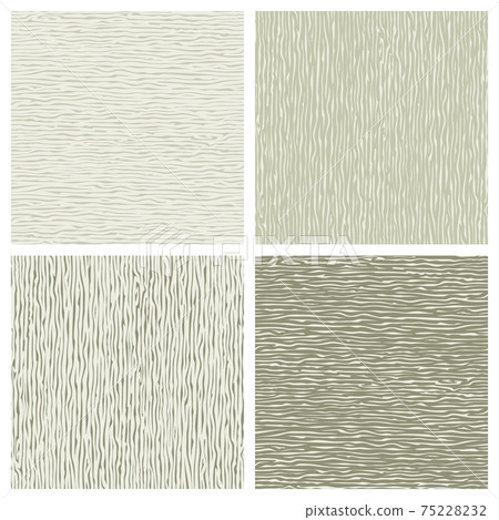 Set of seamless patterns with wooden texture. Abstract square background with grey, beige, light brown stripes. Repeating timber print for fabric, textile, wallpaper, fills, webs, wrapping paper.  75228232