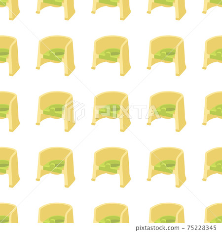 Abstract seamless plastic baby pots with comfortable handle 75228345