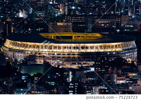National Stadium Shinjuku Ward Tokyo Olympics Tokyo Paralympics Afternoon Midnight City Center Night View Tokyo Tourists 75228723