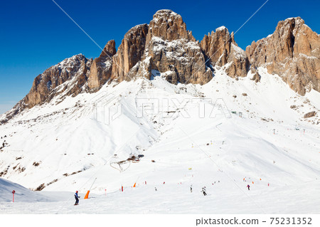 Ski Resort in Dolomites Ski Resort in Dolomites 75231352