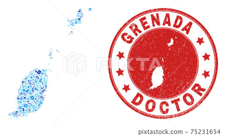 Health Care Injection Mosaic Grenada Map and Scratched Health Care Stamp Seal Health Care Injection Mosaic Grenada Map and Scratched Health Care Stamp Seal 75231654