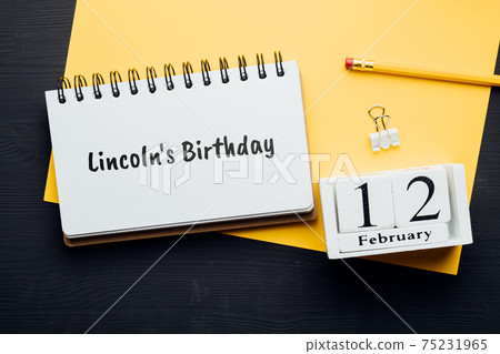 Lincoln Birthday day of winter month calendar february Lincoln Birthday day of winter month calendar february 75231965