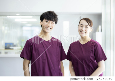 Female business caregiver helper 75232059