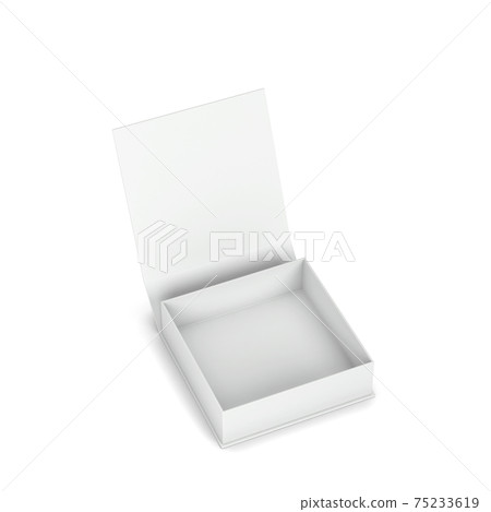 Blank Box Packaging Mockup Stock Illustration 75233619 Pixta