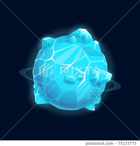 Ice futuristic planet isolated blue fantasy world Ice futuristic planet isolated blue fantasy world 75233775