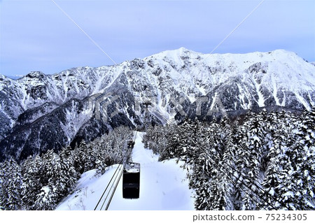 Snow scene Kasagatake and Shinhotaka Ropeway 75234305