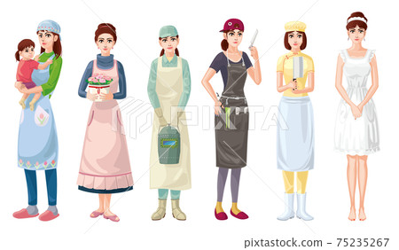 圍裙的女孩 75235267