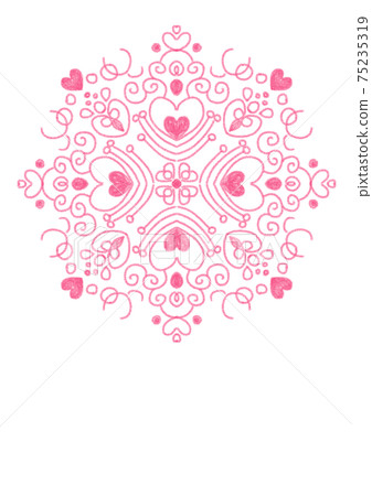 Hanamon Heart - Stock Illustration [75235319] - PIXTA