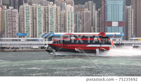 The passenger ship in Hong Kong The passenger ship in Hong Kong 75235692