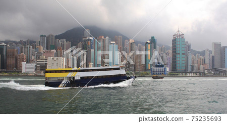 The passenger ship in Hong Kong The passenger ship in Hong Kong 75235693