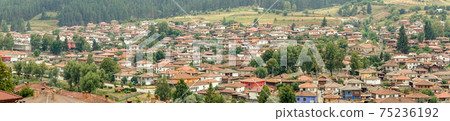 Panorama of a beautiful Bulgarian village Koprivshtica Panorama of a beautiful Bulgarian village Koprivshtica 75236192