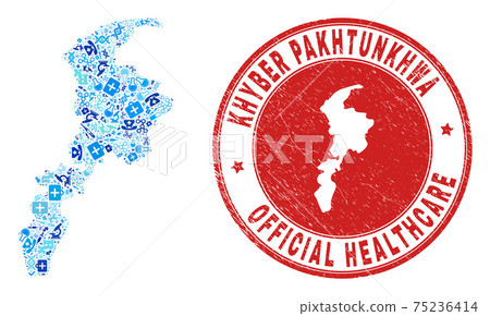 Medicine Injection Mosaic Khyber Pakhtunkhwa Province Map and Rubber Doctor Rubber Stamp Medicine Injection Mosaic Khyber Pakhtunkhwa Province Map and Rubber Doctor Rubber Stamp 75236414