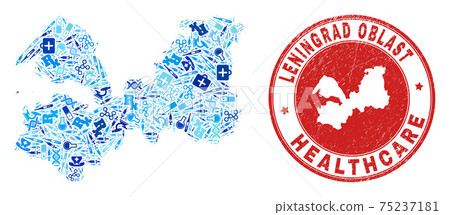 Health Care Dose Mosaic Leningrad Region Map and Grunge Health Care Stamp Health Care Dose Mosaic Leningrad Region Map and Grunge Health Care Stamp 75237181