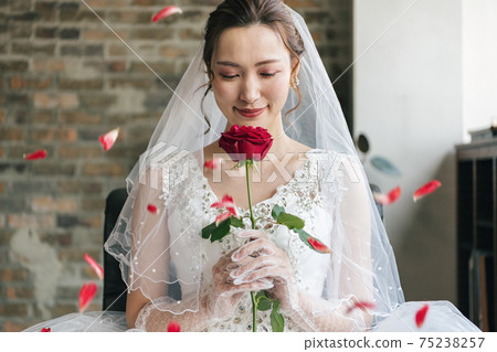 Bride with a rose 75238257