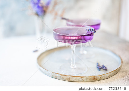 Purple cocktail drink 75238346