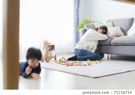 托兒疲勞的形象 75238754