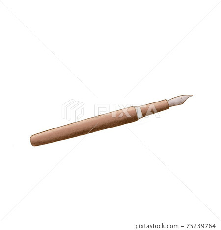 Writing pen isolated on the white background - Stock Illustration ...