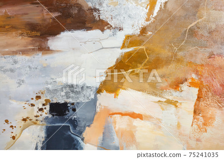 Abstract spotted pattern on the wall with the texture of old plaster in beige tones. Abstract spotted pattern on the wall with the texture of old plaster in beige tones. 75241035