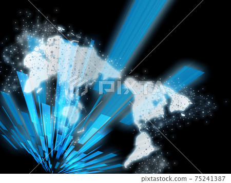 Network ray background material 75241387