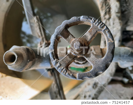 Detail of a pump with a water closure Detail of a pump with a water closure 75241457
