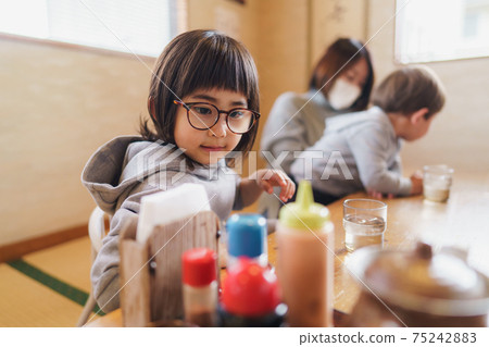 Droplet infection prevention panel restaurant 75242883