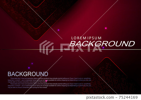 Dark composition with gradient of red color, abstract textural arrow with mosaic Dark composition with gradient of red color, abstract textural arrow with mosaic 75244169