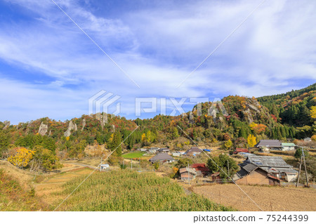 View of Tate Haneda Yaba Valley Kusu-gun, Oita Prefecture View of Tate Haneda Yaba Valley Kusu-gun, Oita Prefecture 75244399