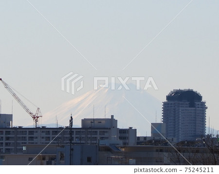Tokyo Sky Tree, Kohoku Bridge, Highway and Arakawa 75245211