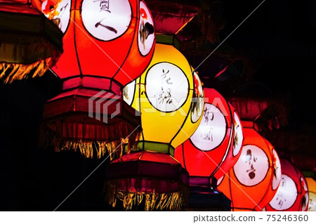 Chinatown night decoration Chinatown night decoration 75246360