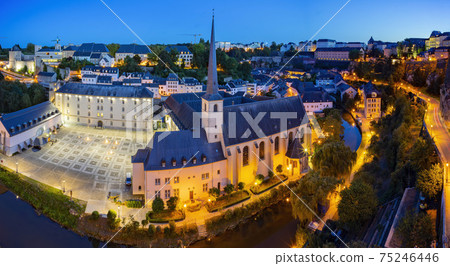 The superb view of the Grund, Luxembourg The superb view of the Grund, Luxembourg 75246446