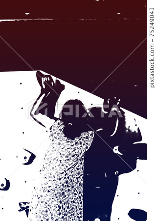 抱石抱石牆牆木舉行攀登健身房抱石健身房 抱石抱石牆牆木舉行攀登健身房抱石健身房 75249041