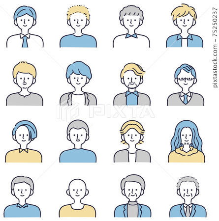 笑臉男人設置簡單的例子 75250237