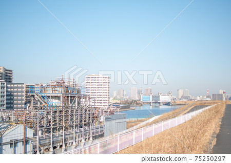 Scenery of Arakawa Bank / Shinden, Adachi-ku, Tokyo Scenery of Arakawa Bank / Shinden, Adachi-ku, Tokyo 75250297