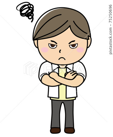 Boy 01_01 (a man with his arms folded and an angry face) 75250696