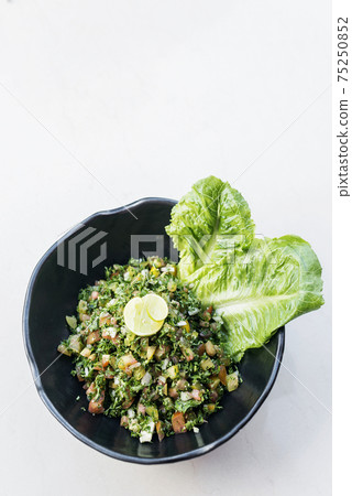 tabouleh traditional lebanese middle eastern salad bowl meze starter tabouleh traditional lebanese middle eastern salad bowl meze starter 75250852