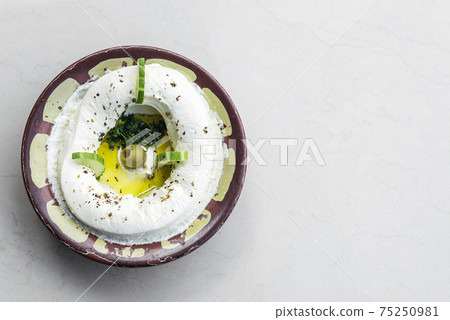 labneh fresh lebanese cream cheese dip snack food dip labneh fresh lebanese cream cheese dip snack food dip 75250981