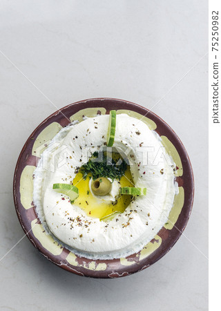 labneh fresh lebanese cream cheese dip snack food dip labneh fresh lebanese cream cheese dip snack food dip 75250982