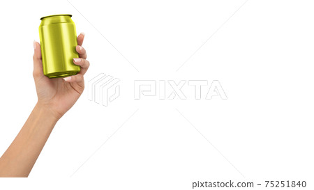 Metal Aluminum Beverage Drink Can. Ready For Your Design.3d rendering illustration. added copy space for text. Metal Aluminum Beverage Drink Can. Ready For Your Design.3d rendering illustration. added copy space for text. 75251840