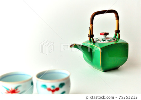 綠色方形茶壺 75253212