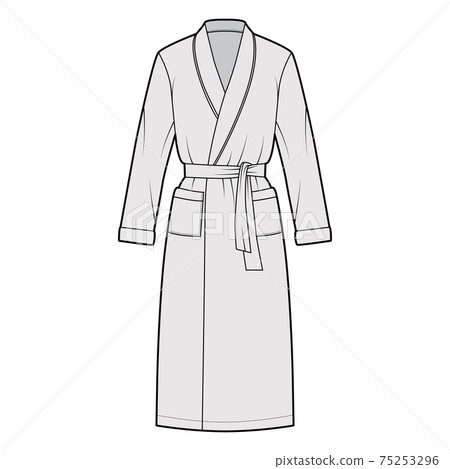 Dressing 2024 gown drawing